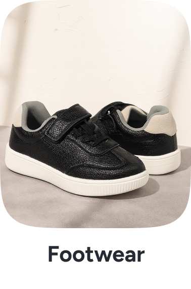 Kids Casual Sneakers – Black