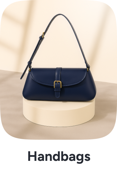 Structured Shoulder Bag – Navy
